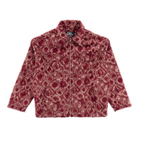 Brushed Wool Jacket Red Pattern - photo 1
