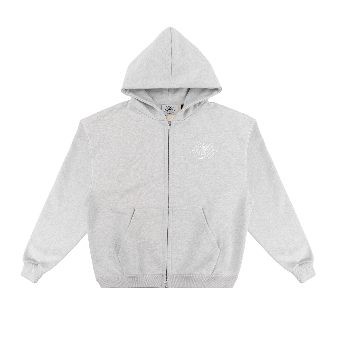 Zip Hoodie Heavy Marl Grey Mio Tessoro - photo 1