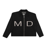 Wool Zip Sweater Black - photo 1
