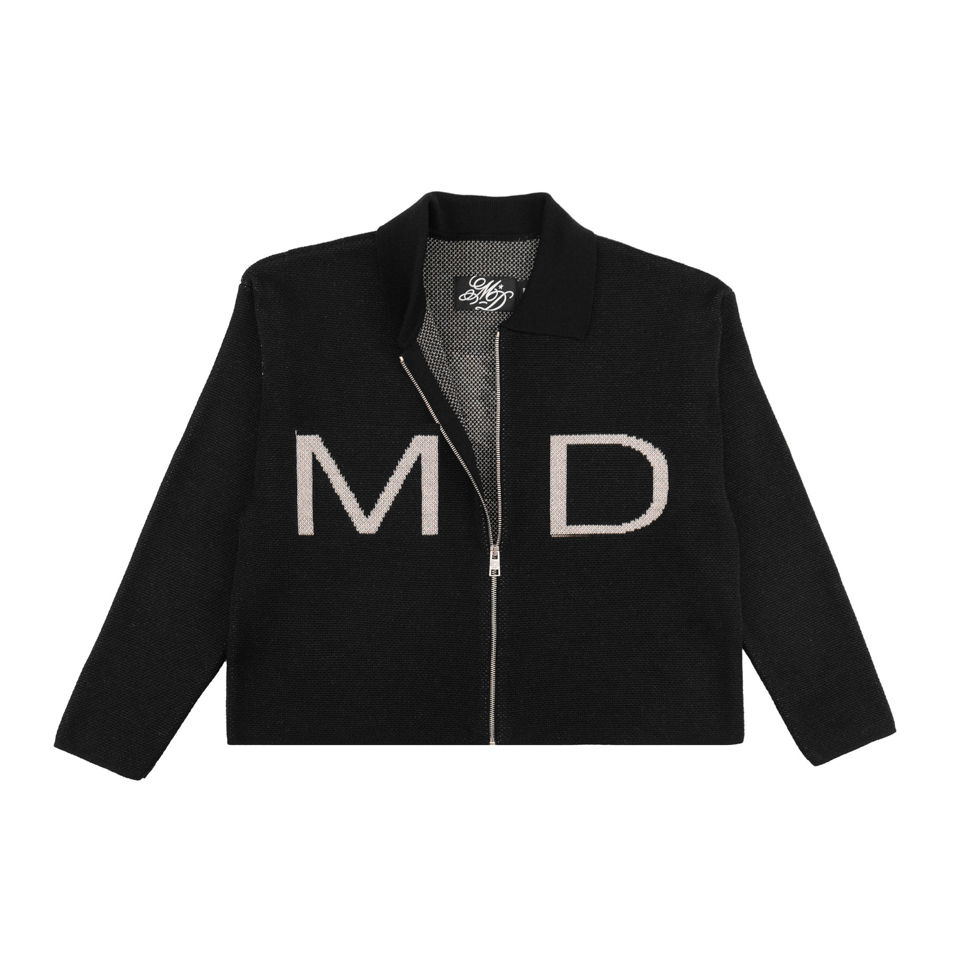 Wool Zip Sweater Black - photo 3