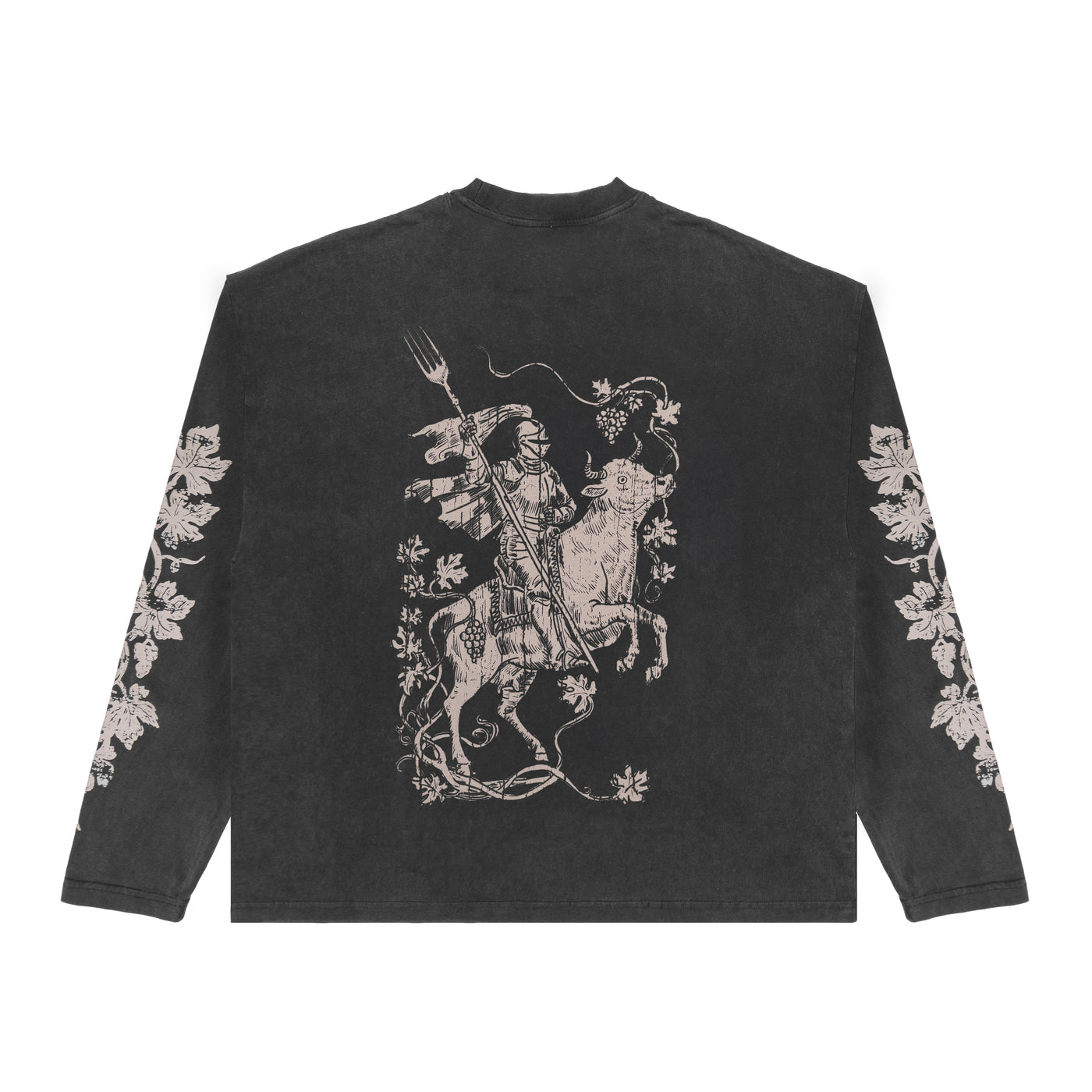 Longsleeve Vintage Black Cow Knight - photo 2