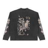 Longsleeve Vintage Black Cow Knight - photo 2