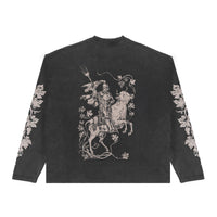 Longsleeve Vintage Black Cow Knight - photo 2