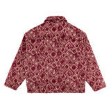 Brushed Wool Jacket Red Pattern - photo 3