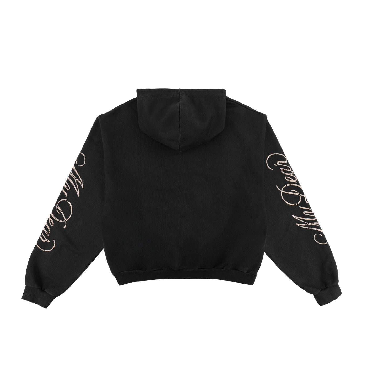 Zip Hoodie Vintage Black Skeleton Cow - photo 3
