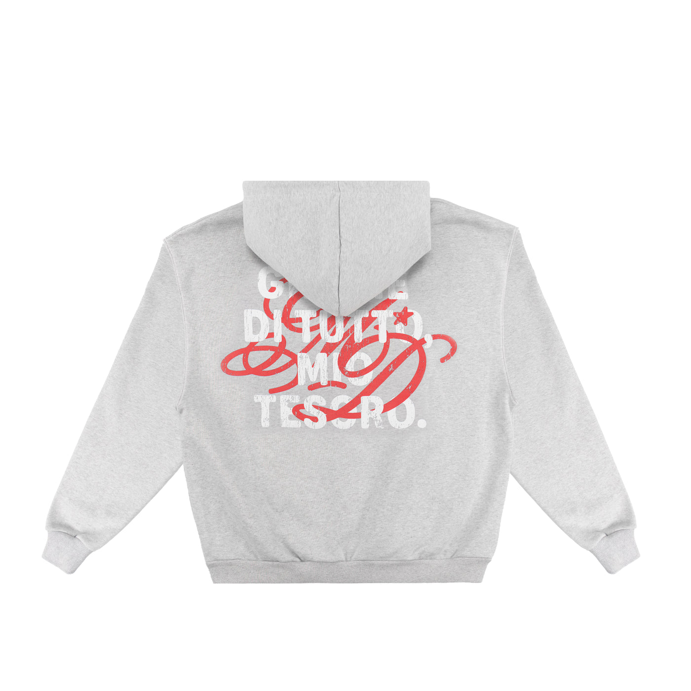 Zip Hoodie Heavy Marl Grey Mio Tessoro - photo 2