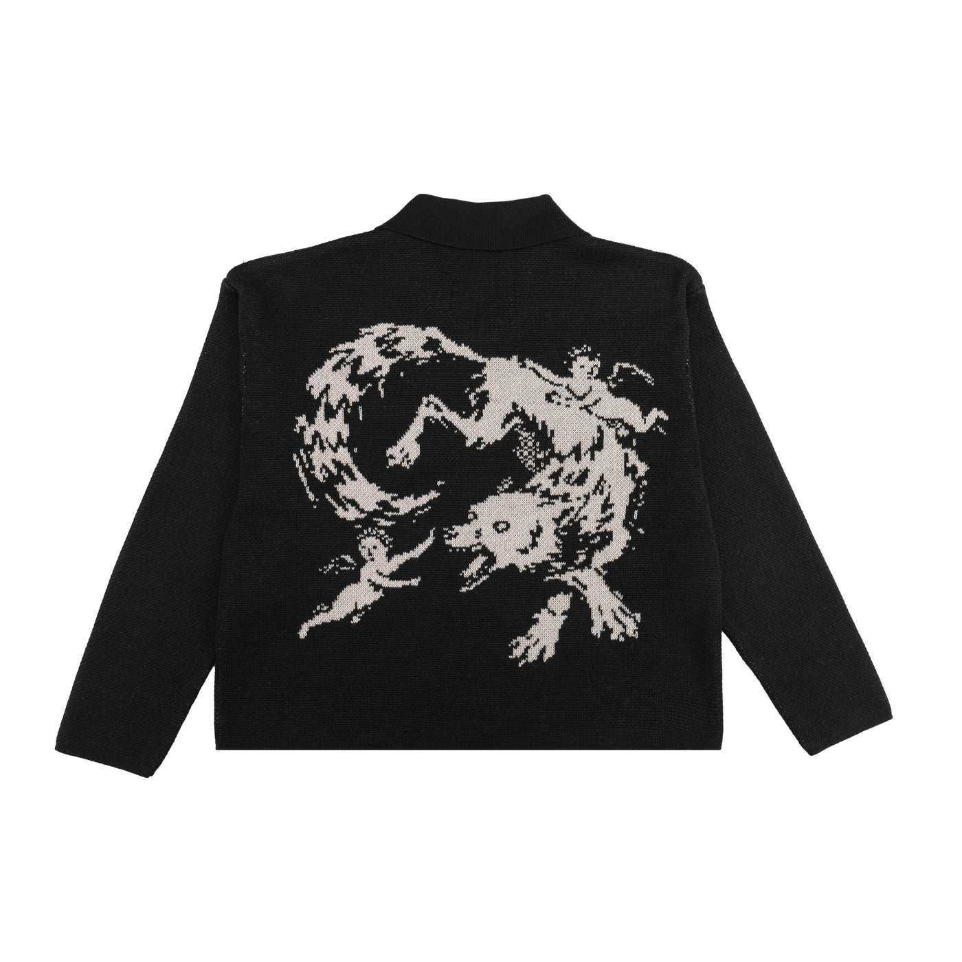 Wool Zip Sweater Black - photo 2
