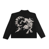 Wool Zip Sweater Black - photo 2