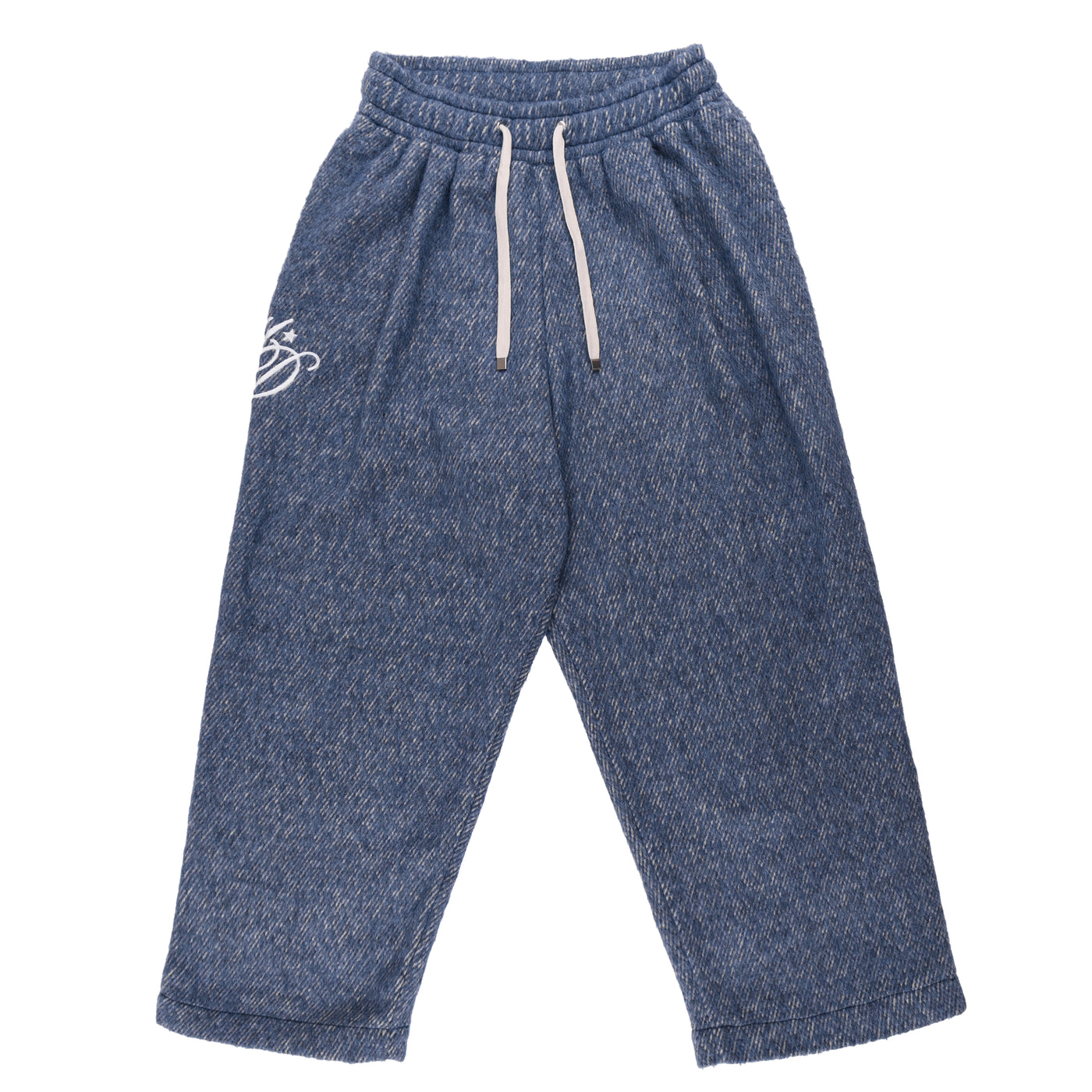 Brushed Wool Pants Blue - photo 5