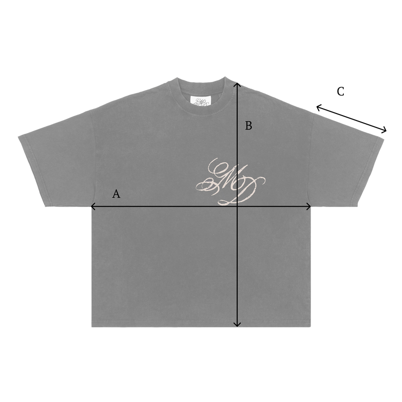 T-Shirt Size chart for Tee Vintage Black La Finestra