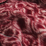 Brushed Wool Jacket Red Pattern - photo 6