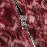 Brushed Wool Jacket Red Pattern - photo 4