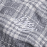 Wool Hooded Jacket Grey Check - photo 4