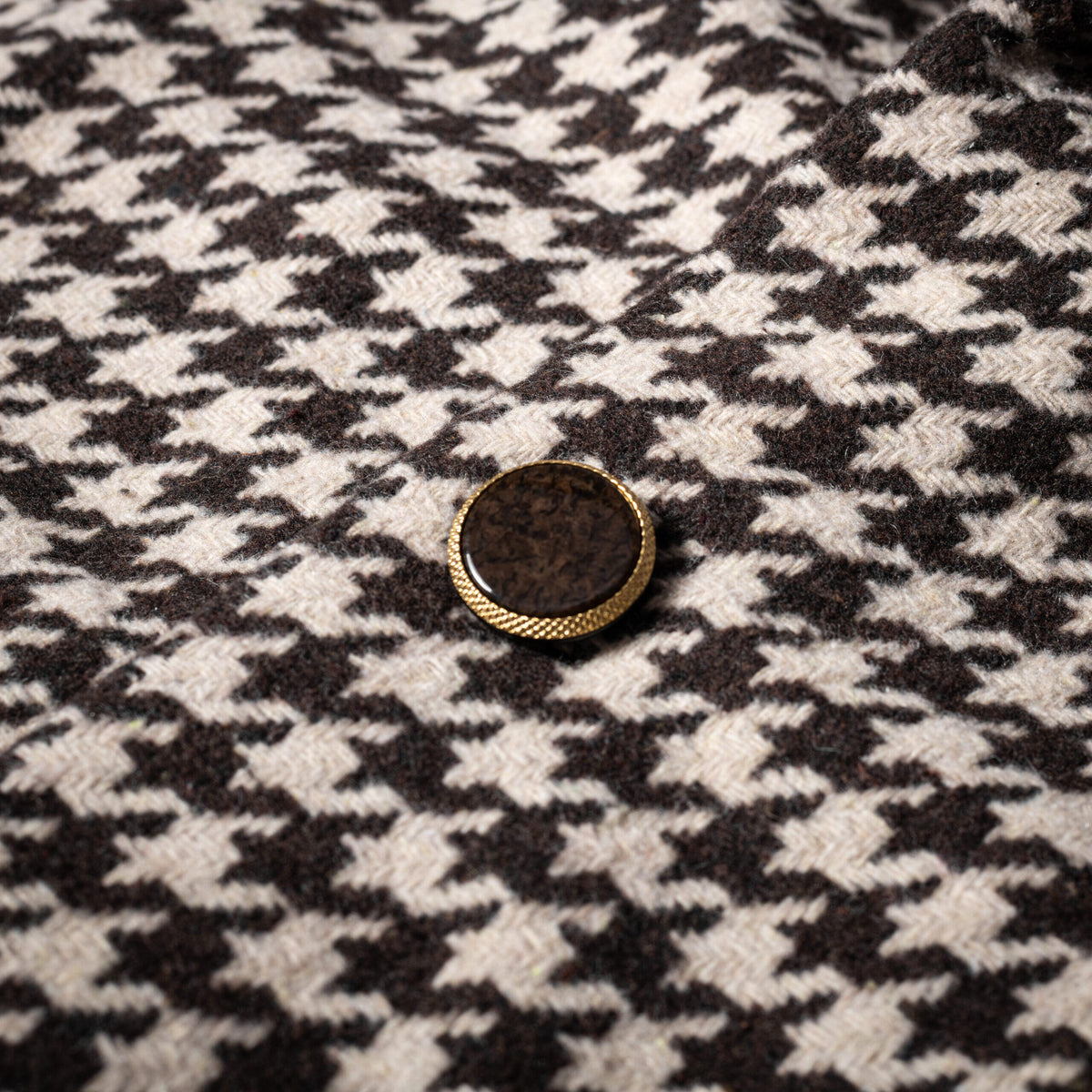 Houndstooth Wool Coat - photo 2