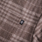 Wool Overshirt Brown Check - photo 5
