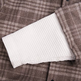 Wool Overshirt Brown Check - photo 6