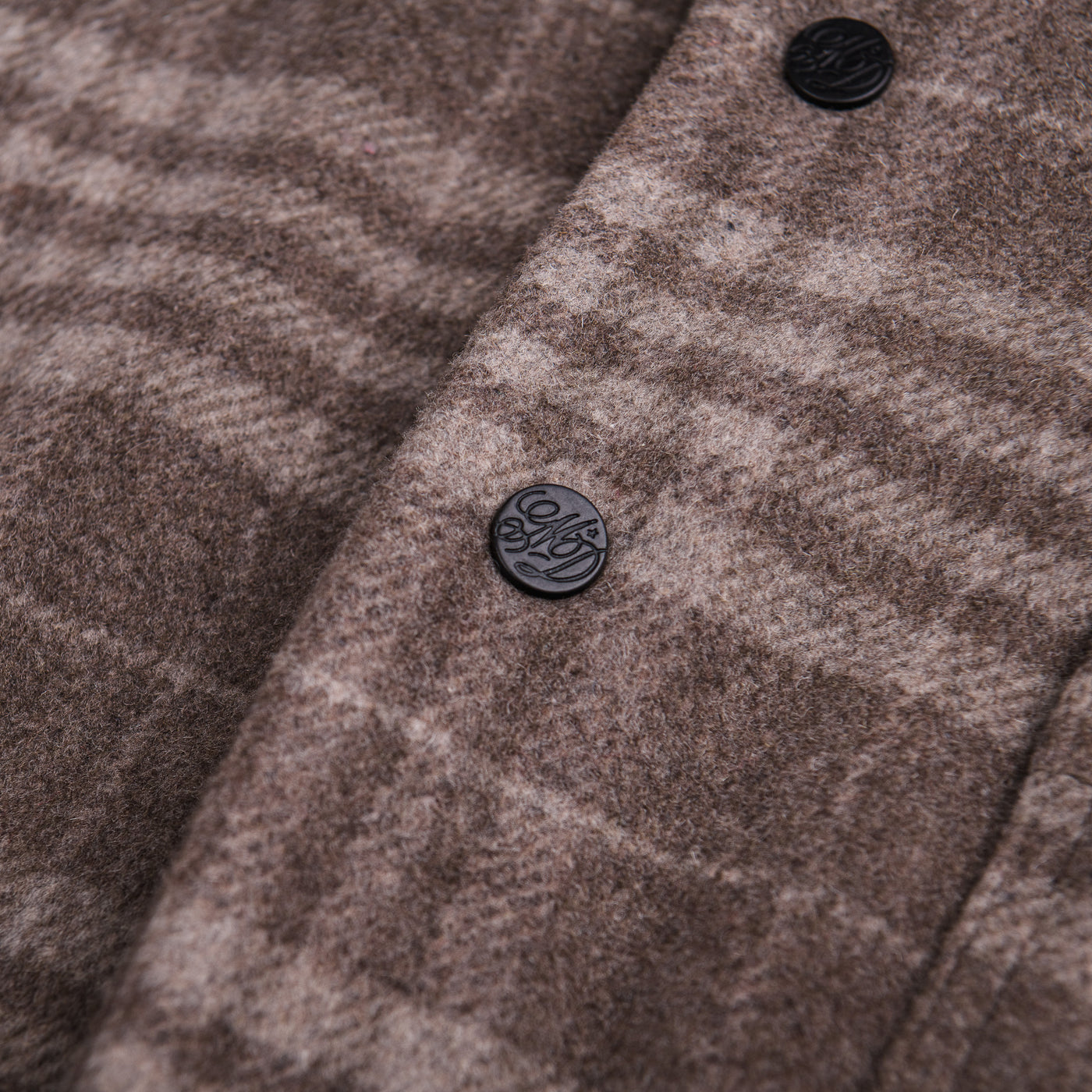 Wool Overshirt Brown Check - photo 4