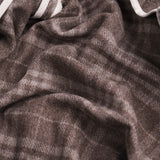 Wool Overshirt Brown Check - photo 7