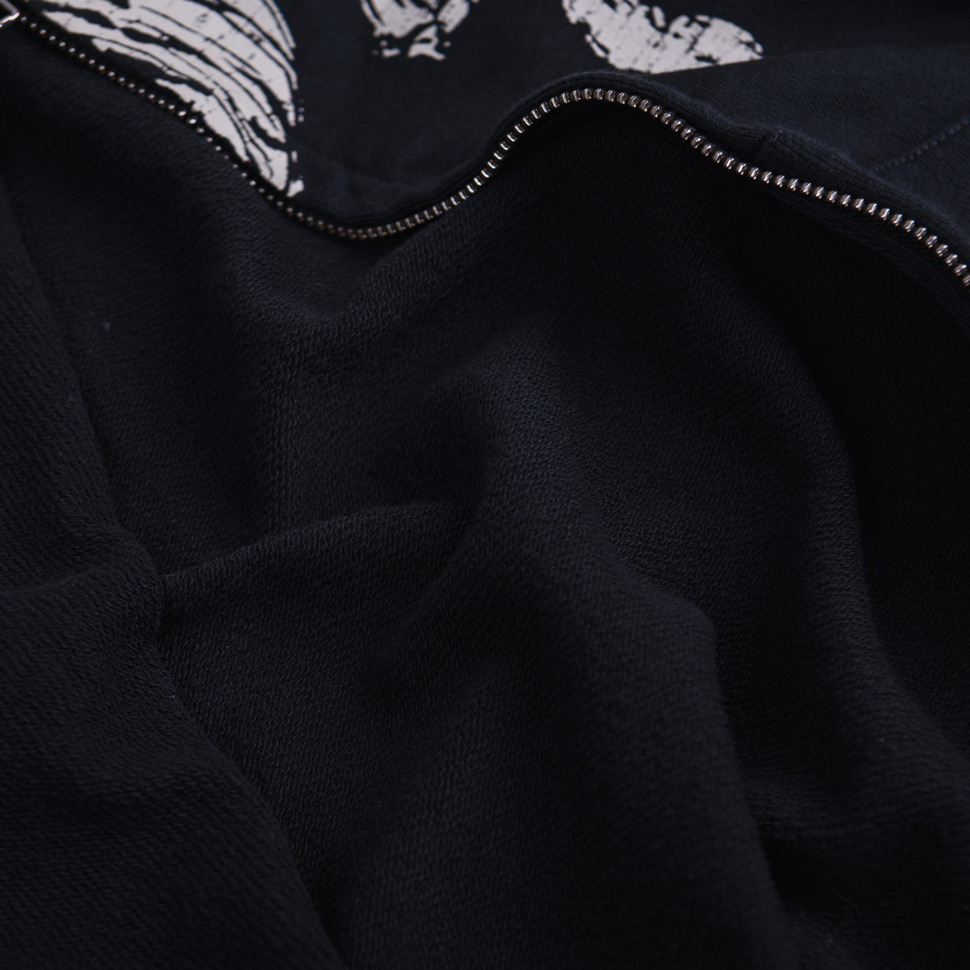 Zip Hoodie Vintage Black Skeleton Cow - photo 6