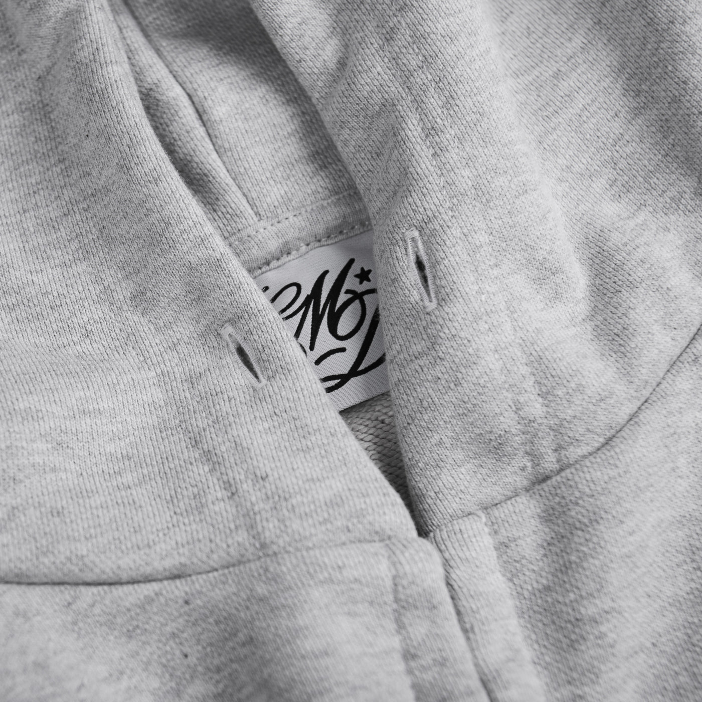 Zip Hoodie Heavy Marl Grey Mio Tessoro - photo 5