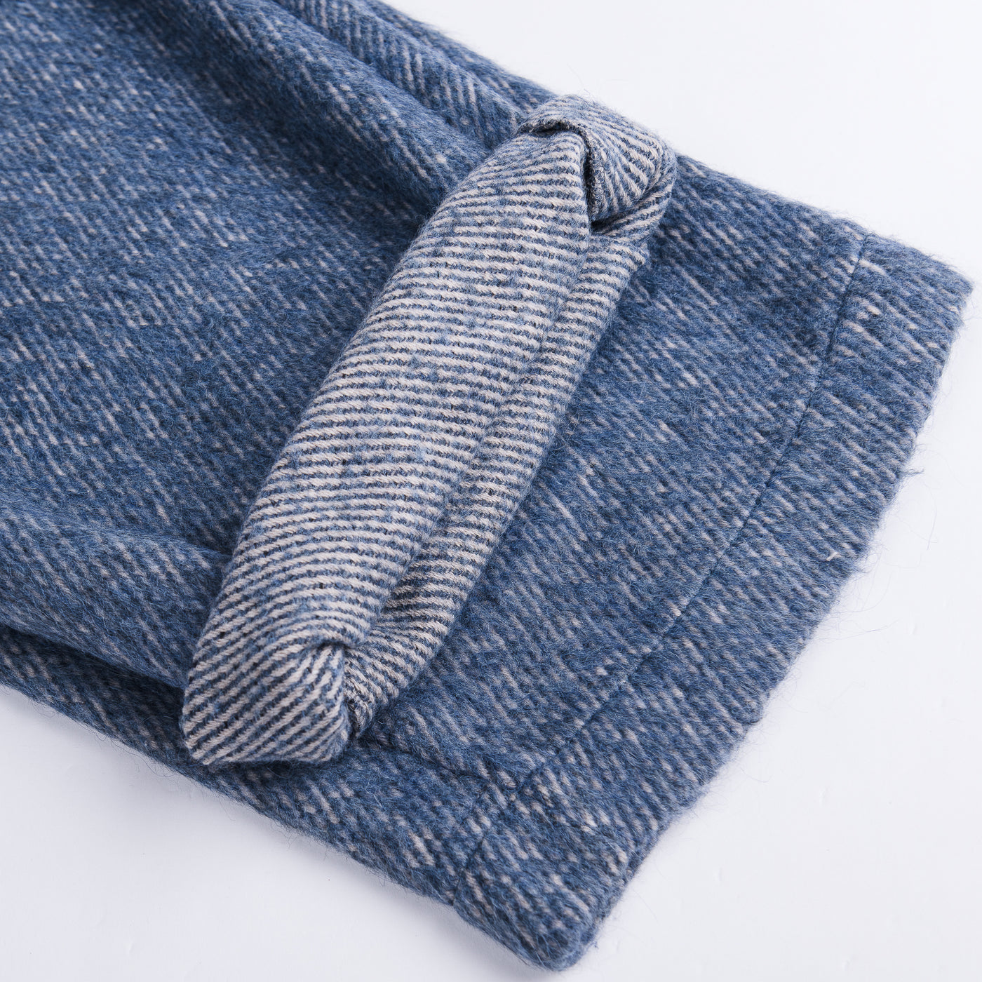 Brushed Wool Pants Blue - photo 3